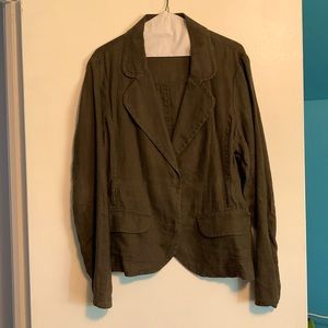 Vintage and never worn chocolates linen blazer size 16
